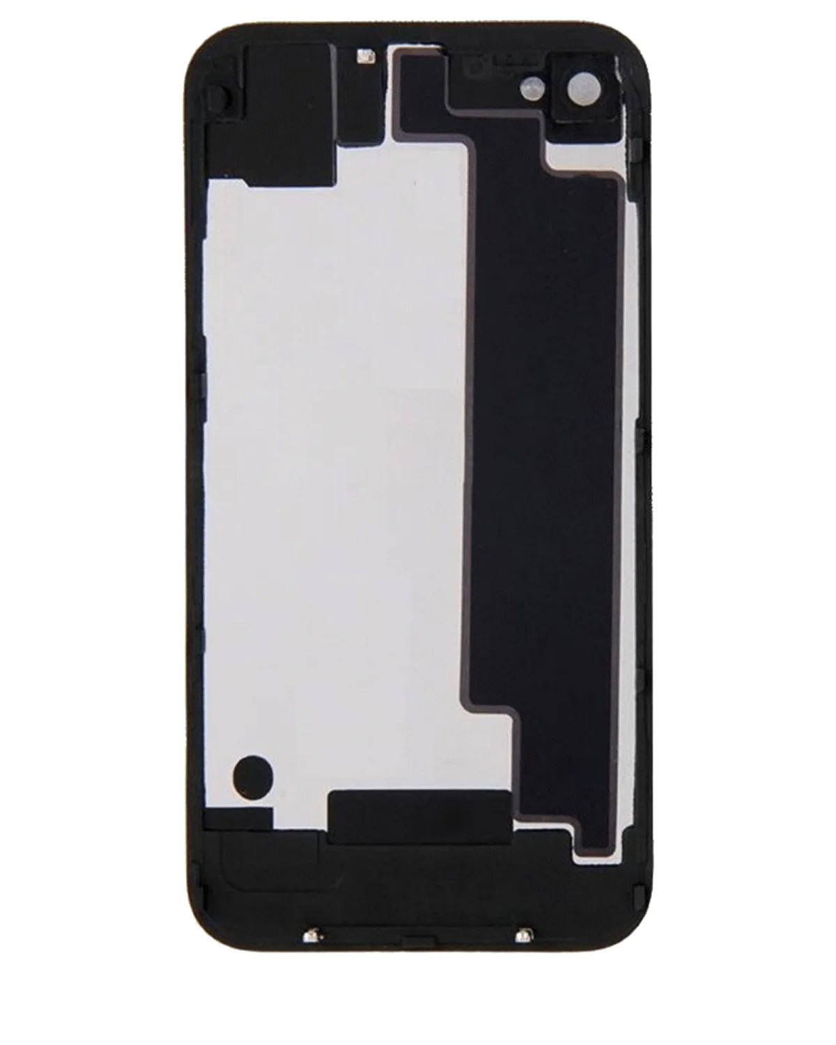 Back cover Glass Compatible For iPhone 4 GSM (Black) - Image 3