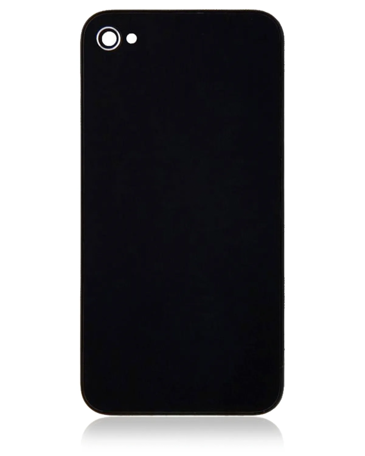 Back cover Glass Compatible For iPhone 4 GSM (Black) - Image 2