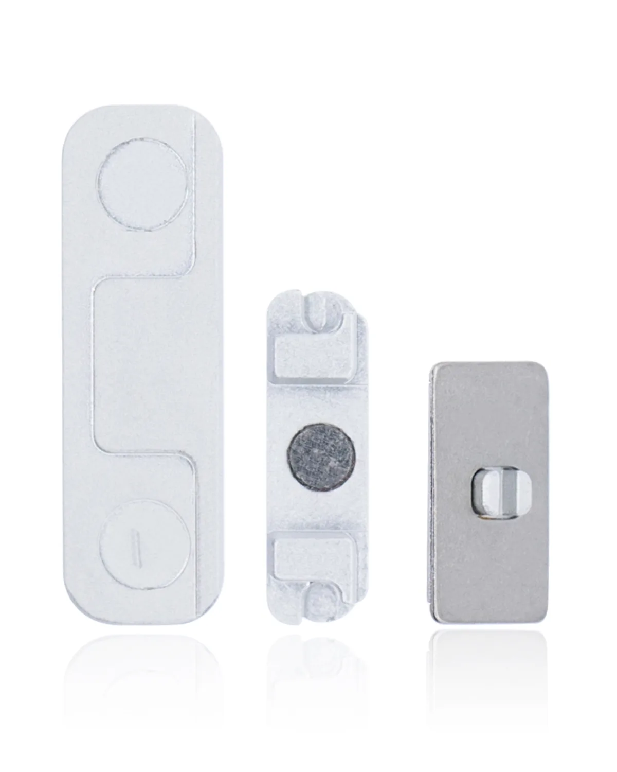 Hard Buttons Set (Power / Volume / Vibrator) Compatible For iPhone 5 (Silver)