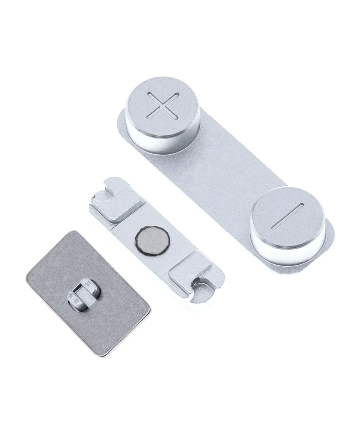 Hard Buttons Set (Power / Volume / Vibrator) Compatible For iPhone 5 (Silver) - Image 2