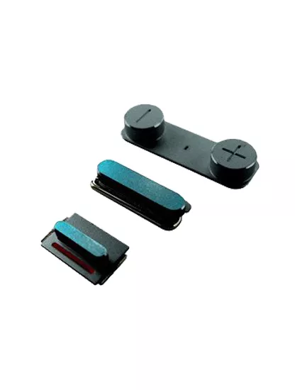 Hard Buttons Set (Power / Volume / Vibrator) Compatible For iPhone 5 (Black) - Image 3